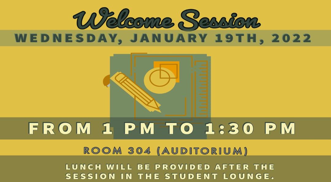 Welcome Session Announcement